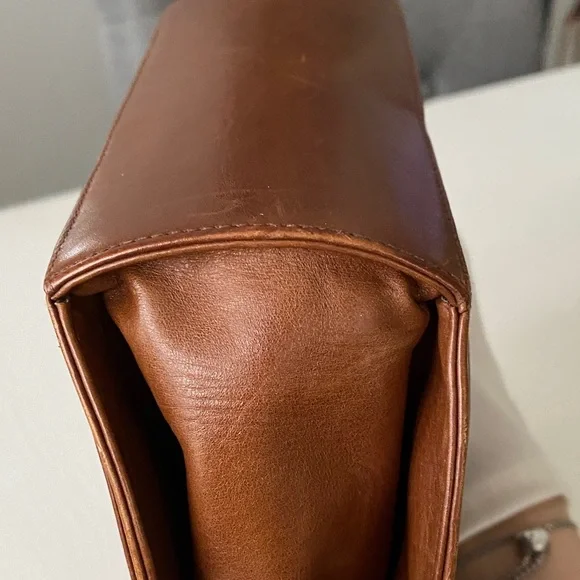 Vintage Bally Les Accessoires Dome-Shaped Saddle Leather Bag 1970s Made w COA - Picture 11 of 14